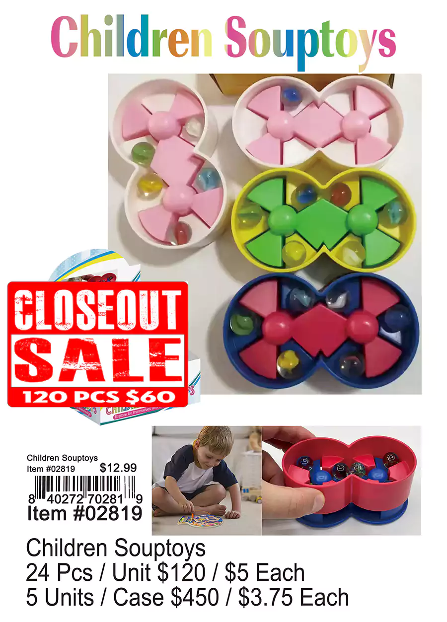 Children Souptoys - Closeout 120 Pcs.